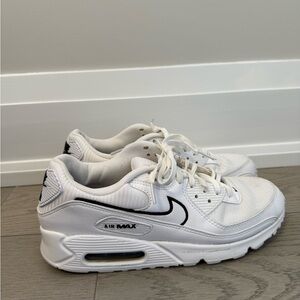 Nike Air Max White and Black Sneakers